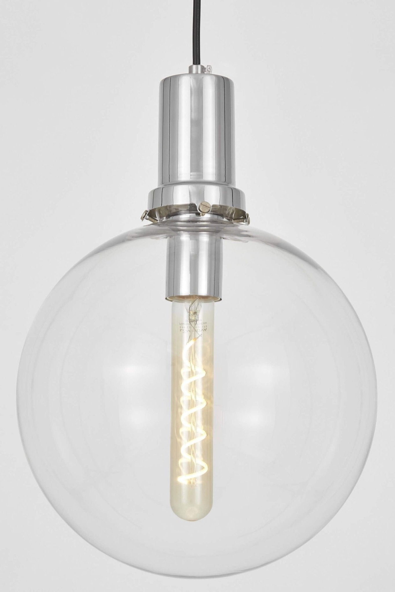 NOWOCZESNA LAMPA WISZĄCA PRZEZROCZYSTO - CHROMOWA DORITO D25