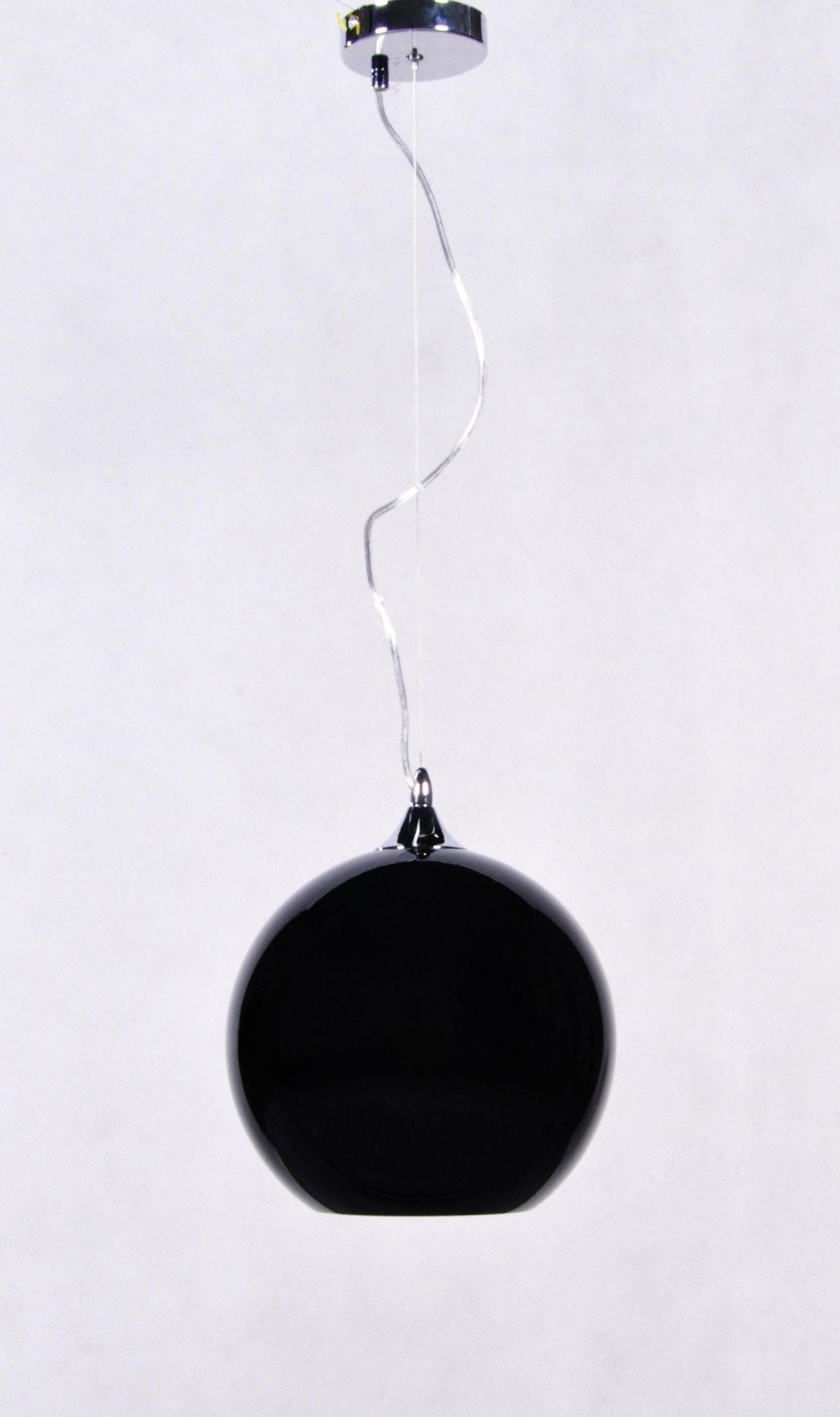 NOWOCZESNA LAMPA WISZĄCA SZKLANA CZARNA MOLTON