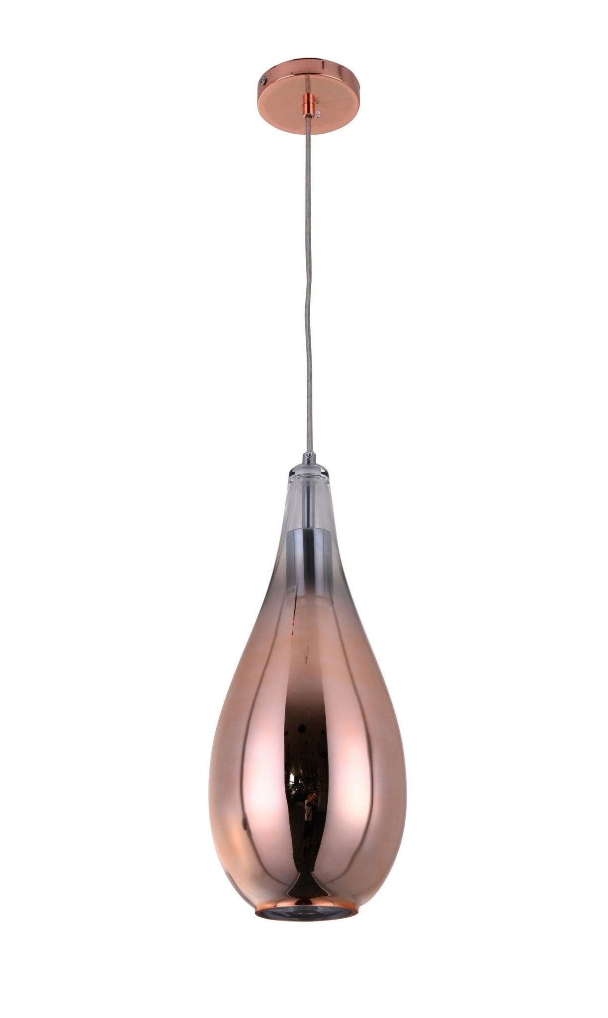NOWOCZESNA LAMPA WISZĄCA SZKLANA RÓŻOWO - ZŁOTA LAURIS
