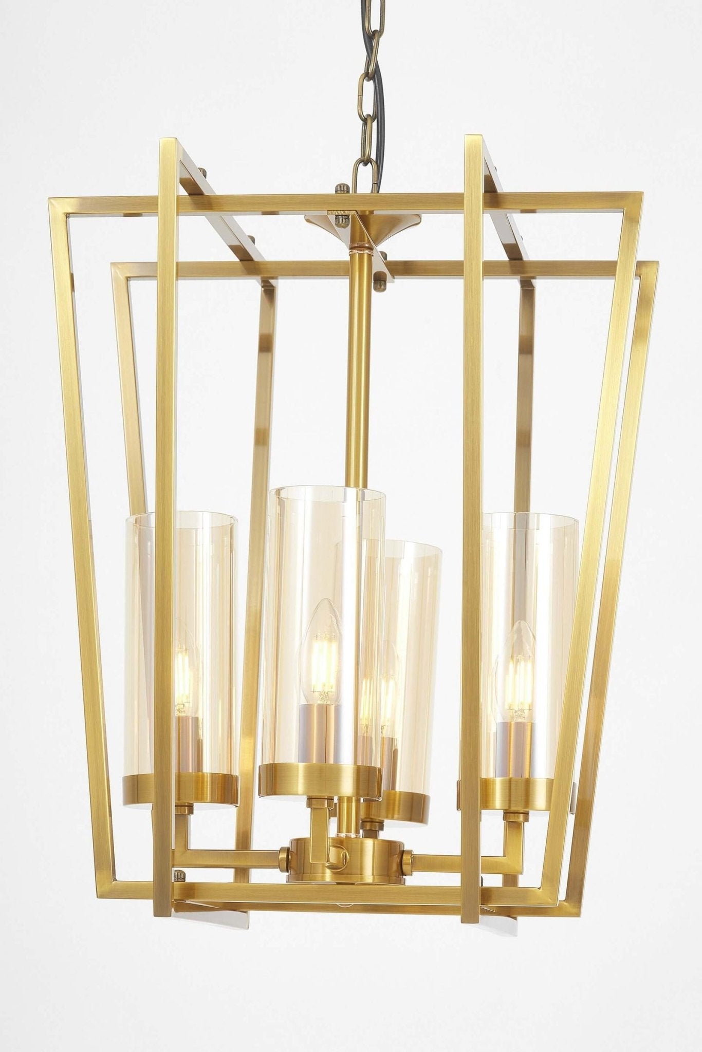 NOWOCZESNA LAMPA WISZĄCA ZŁOTA ARES W4