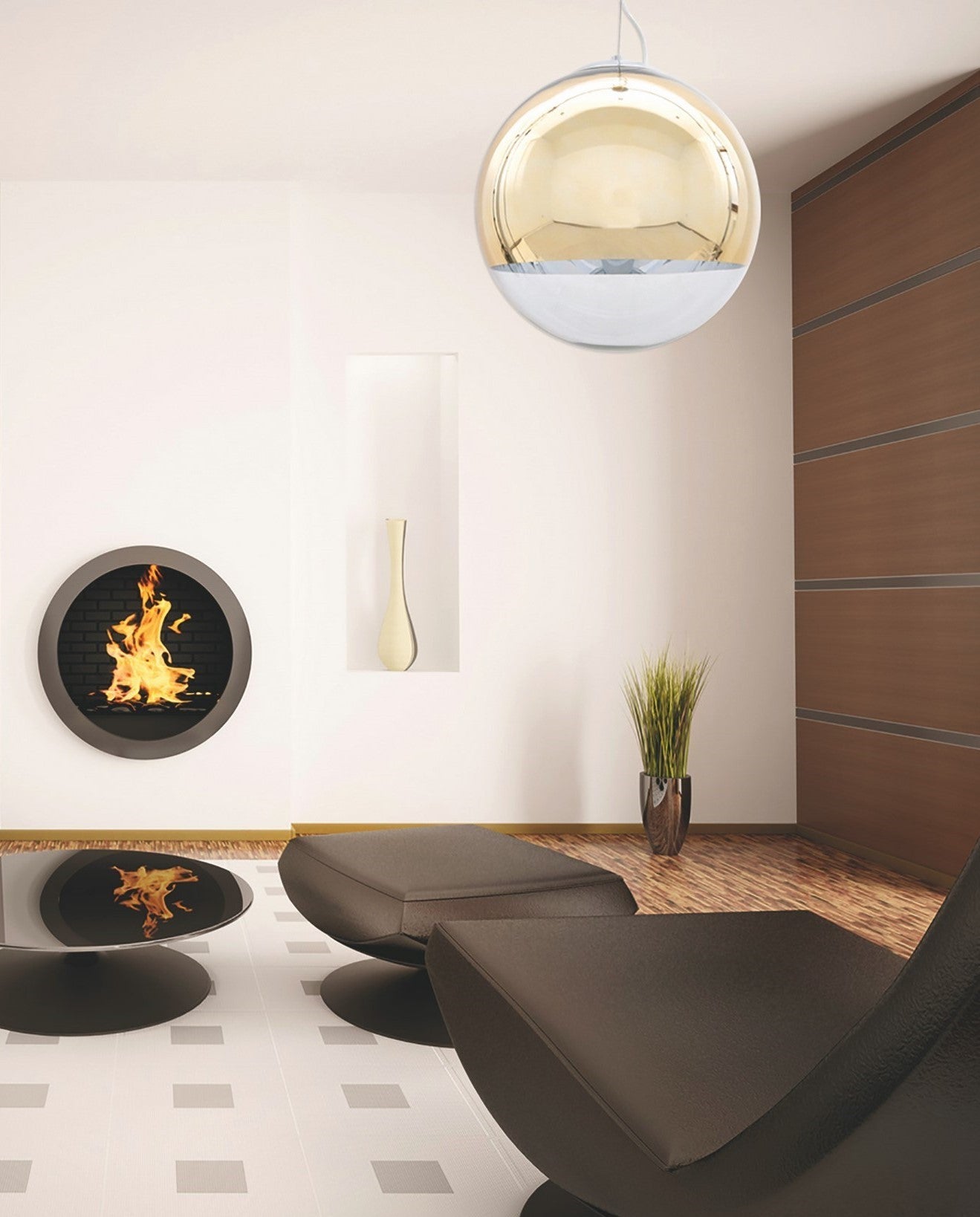 NOWOCZESNA LAMPA WISZĄCA ZŁOTA IBIZA d20