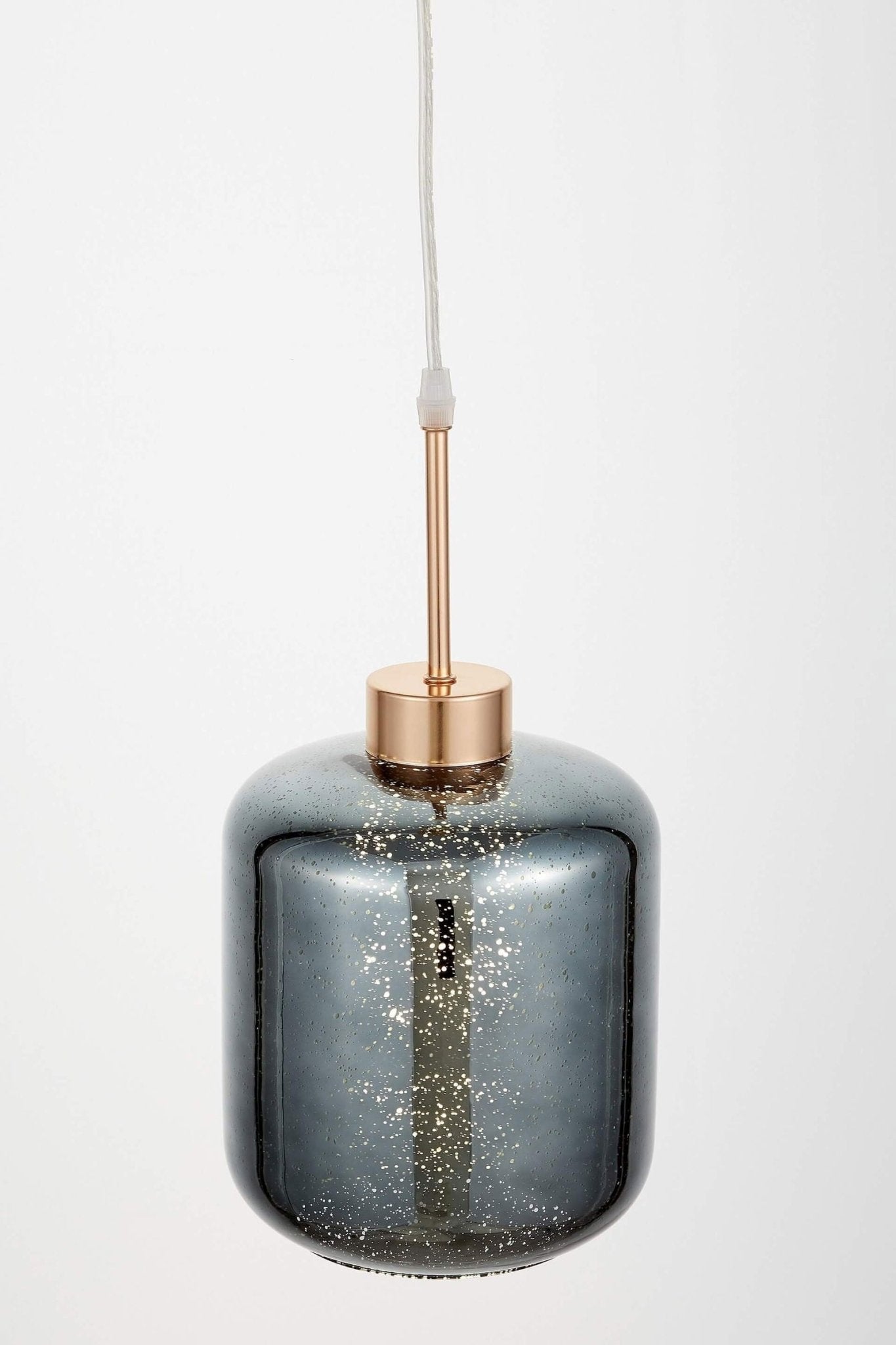 NOWOCZESNA LAMPA WISZĄCA ZWIS SZARO - ZŁOTA ALACOSMO W1