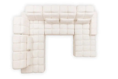 Narożnik rozkładany z elektrycznie wysuwanym siedziskiem Magnelio U II lewostronny - miodowy catch me  9