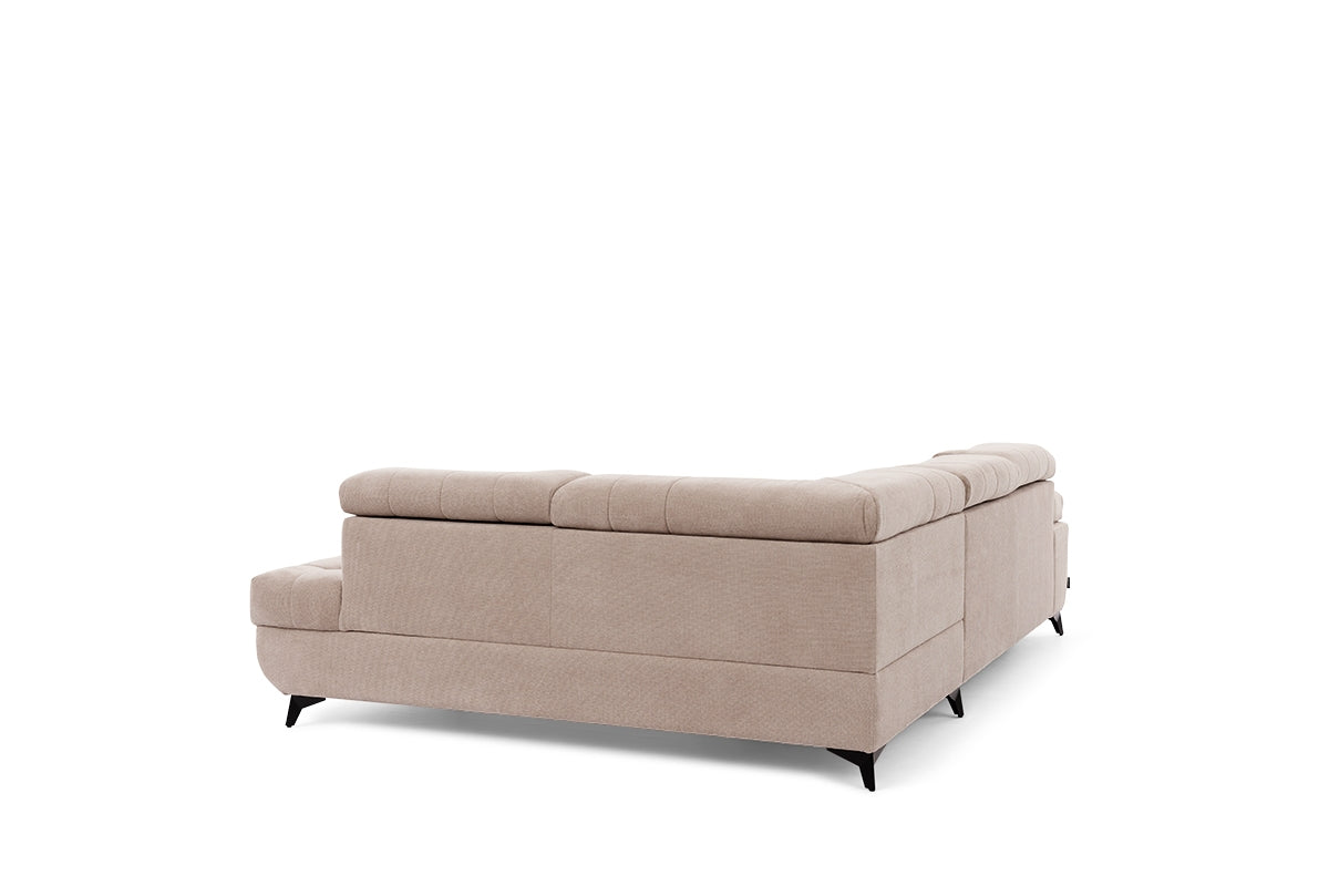 Narożnik rozkładany Dragonis prawostronny - beżowa plecionka Crown 2 Beige
