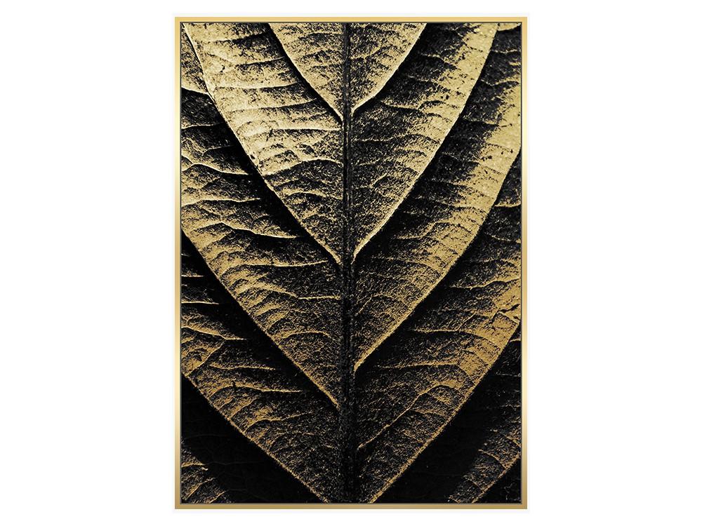 Obraz płócienny LEAF Gold