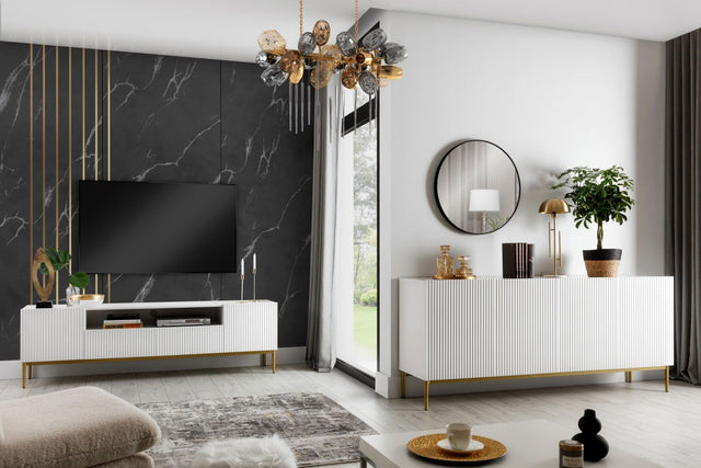 Okrągłe lustro Nicole w metalowej ramie 60 cm - czarne
