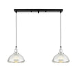 PODWÓJNA LAMPA WISZĄCA LOFT CHROMOWANA BRICO W2