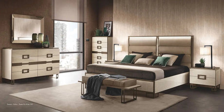POESIA WŁOSKIE ŁÓŻKO KING SIZE ZAGŁÓWEK TAPICEROWANY 219CM / ADORA ARREDOCLASSIC