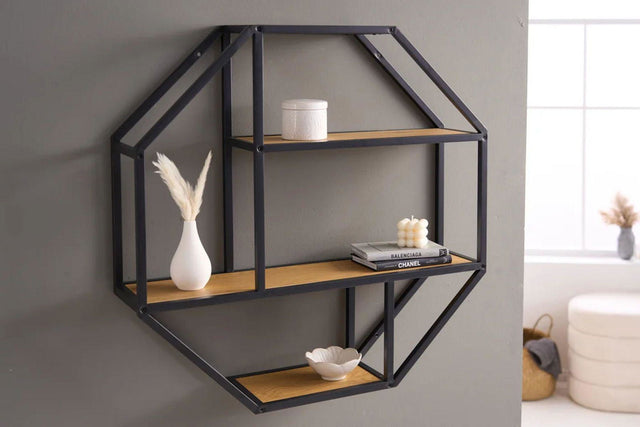 PÓŁKA ŚCIENNA SLIM LINE DZIKI DĄB NATURALNY / 43640 / INVICTA INTERIOR