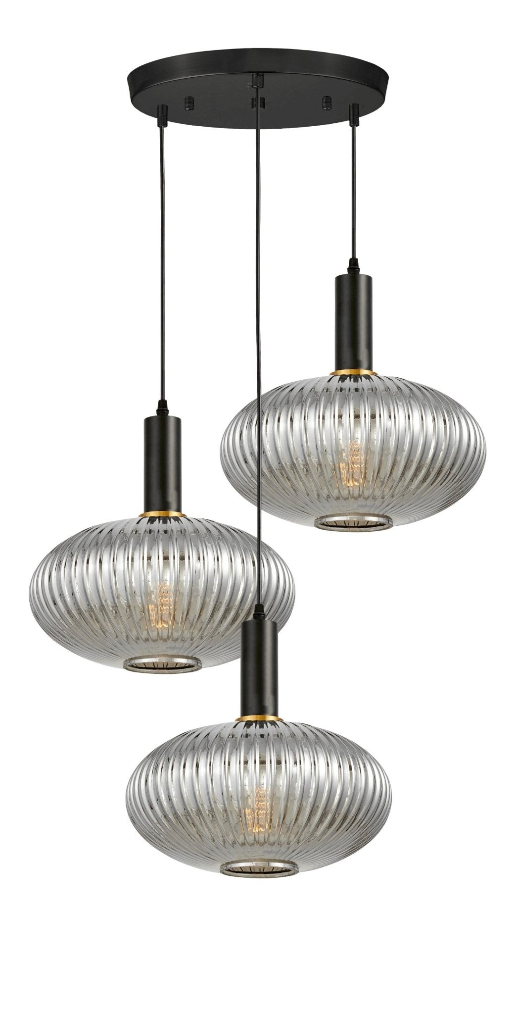 POTRÓJNA LAMPA WISZĄCA LOFT DYMIONA FLORI W3 - RD
