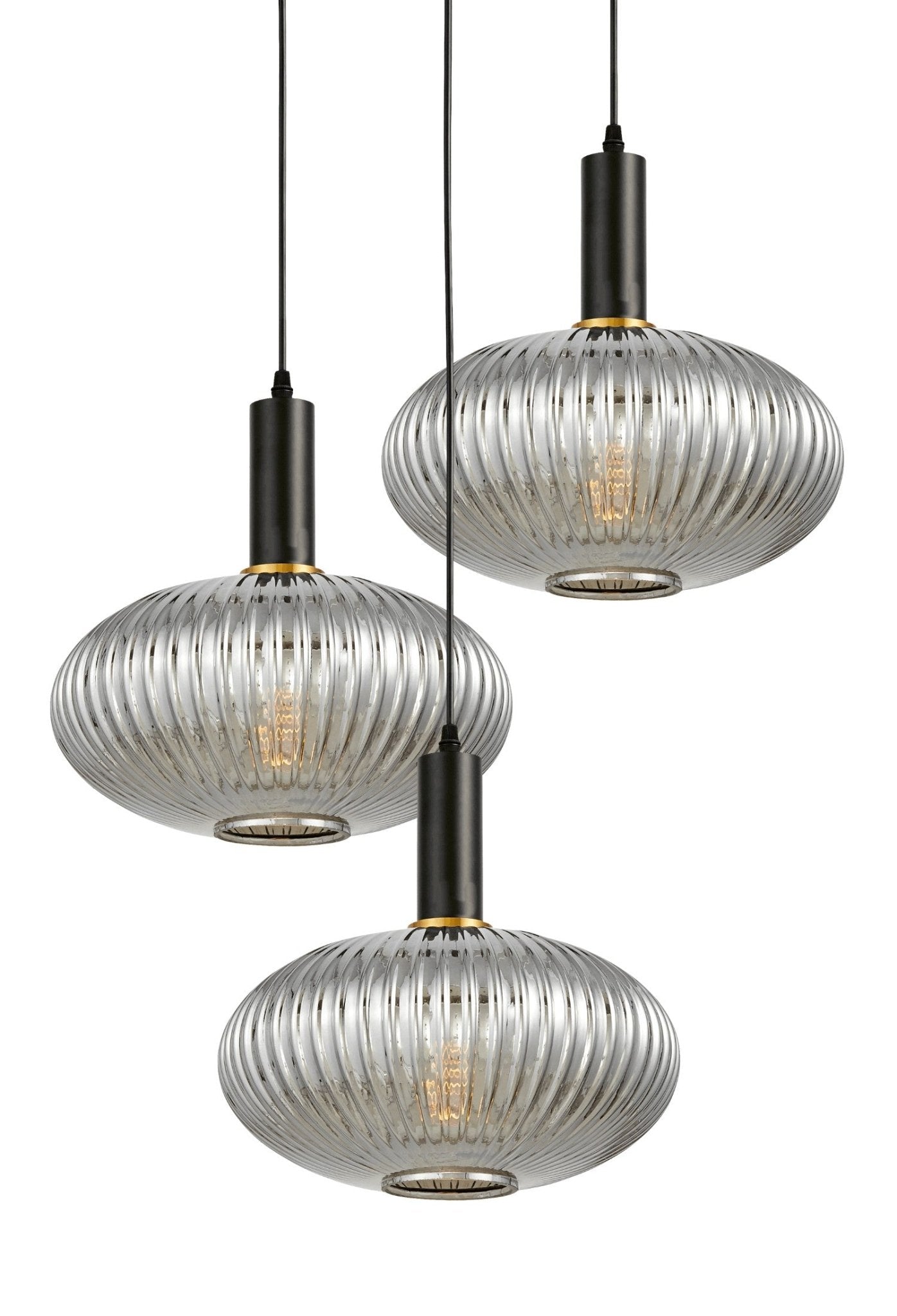 POTRÓJNA LAMPA WISZĄCA LOFT DYMIONA FLORI W3 - RD