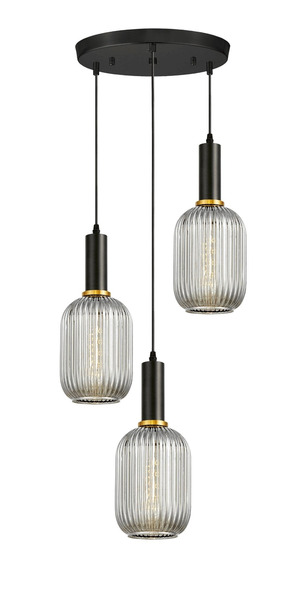 POTRÓJNA LAMPA WISZĄCA LOFT DYMIONA RICO W3 - RD