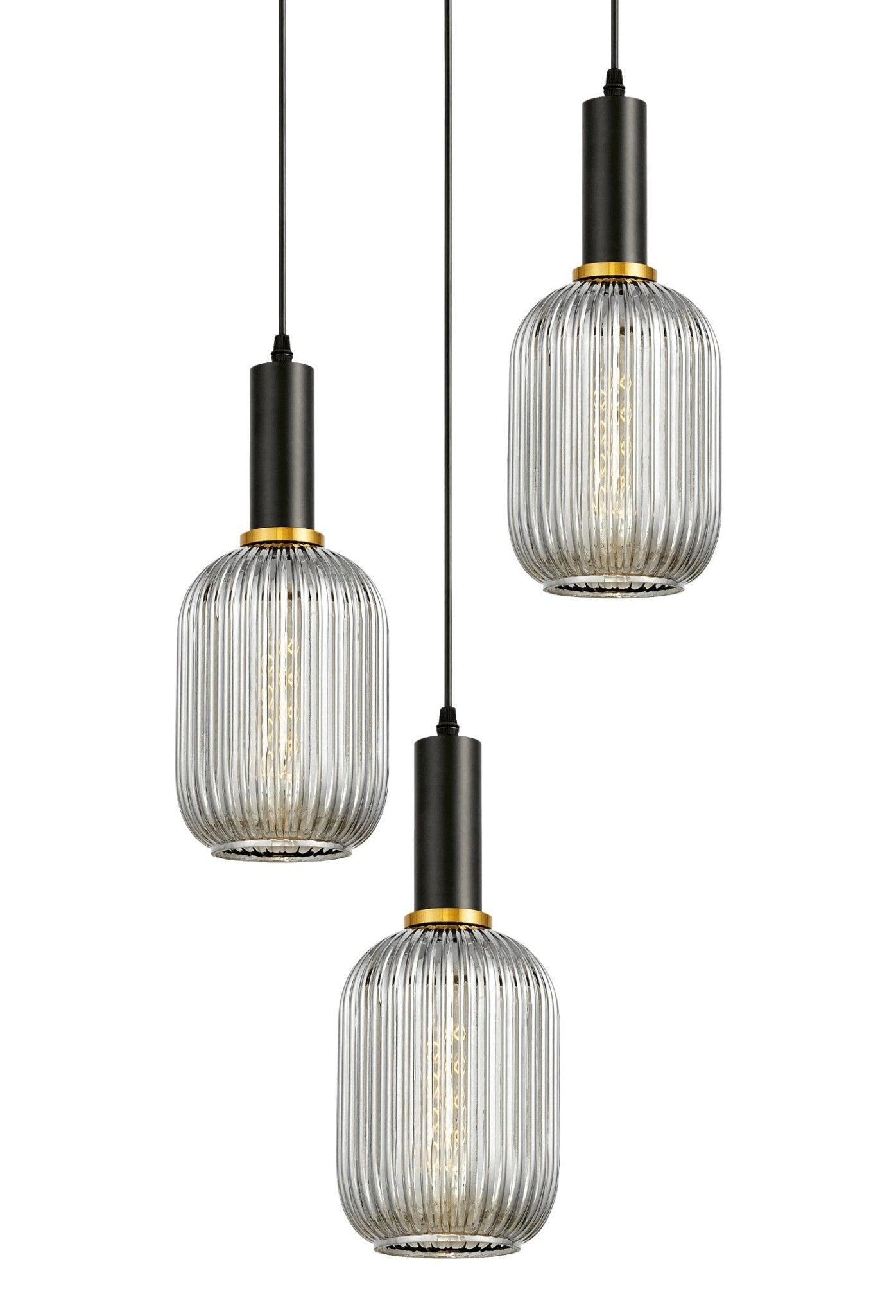 POTRÓJNA LAMPA WISZĄCA LOFT DYMIONA RICO W3 - RD