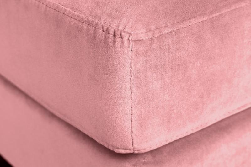 PUFA COZY VELVET MUSZTARDOWO RÓŻOWY AKSAMIT 80 CM / 43607  / INVICTA INTERIOR