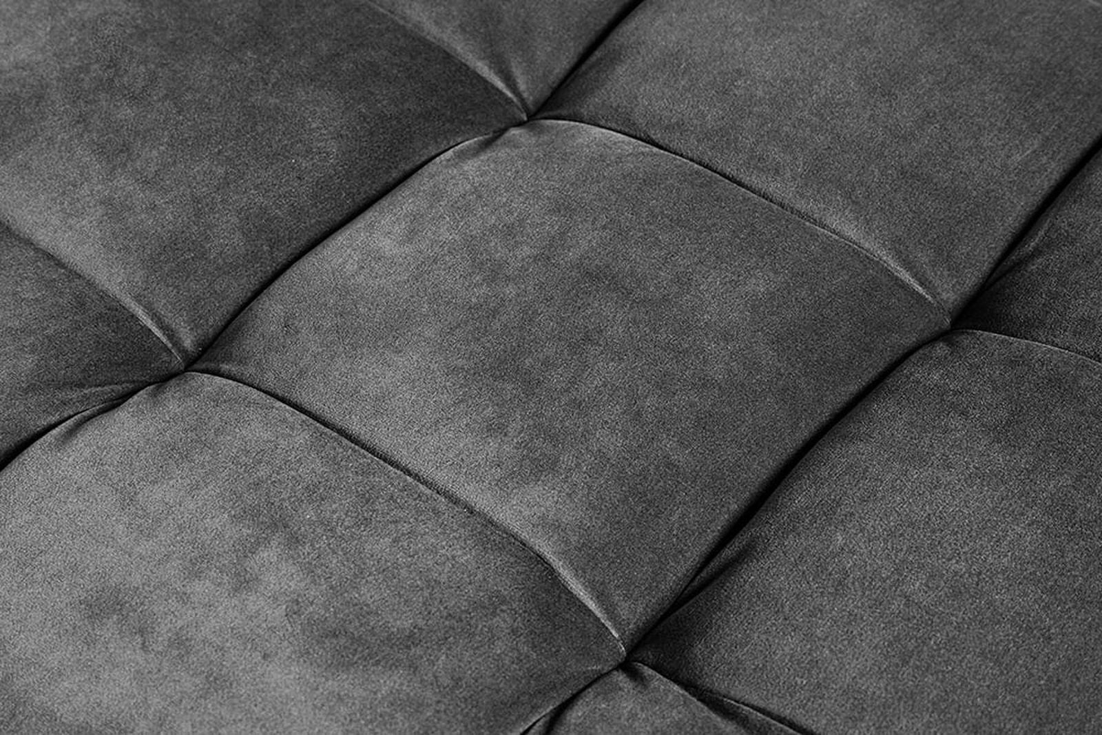 PUFA COZY VELVET SZARY AKSAMIT 80 CM / 43132  / INVICTA INTERIOR