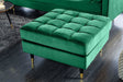PUFA COZY VELVET ZIELONY AKSAMIT 80 CM / 43133  / INVICTA INTERIOR