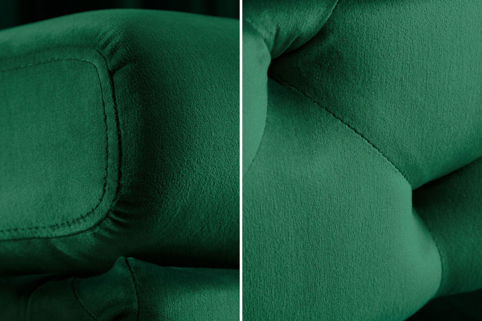 Pufa Modern Barock zielona / 39611 AKSAMIT / 39611  / INVICTA INTERIOR