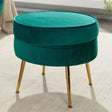 Pufa velvet zielona 51 cm Wohnling / WL6.437