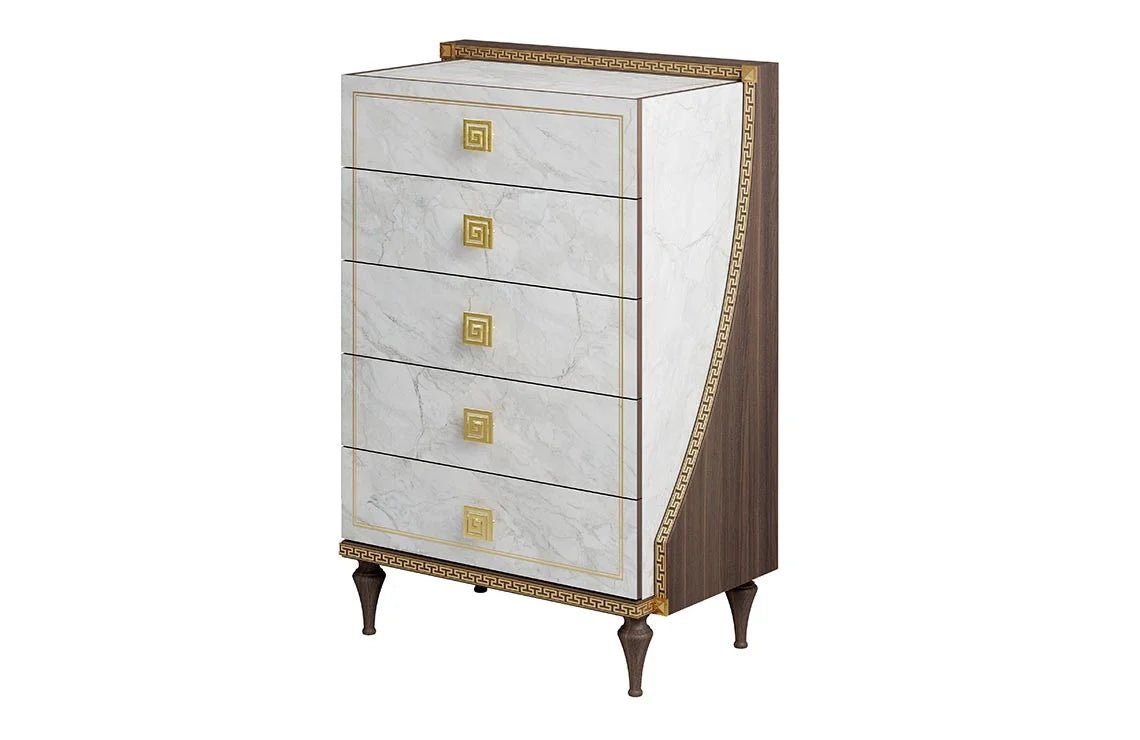 WŁOSKA KOMODA ROMANTICA 5 SZUFLADOWA 90 CM / ARREDOCLASSIC / ADORA