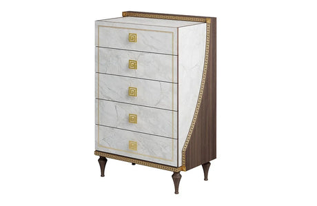 WŁOSKA KOMODA ROMANTICA 5 SZUFLADOWA 90 CM / ARREDOCLASSIC / ADORA