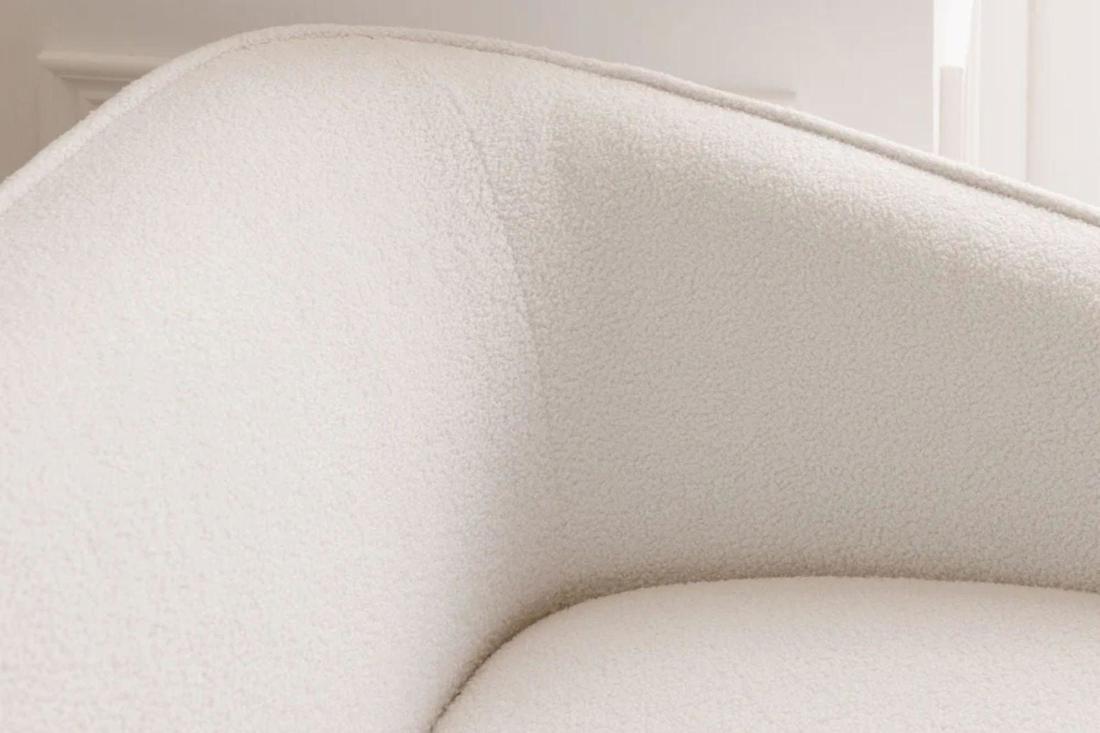 SOFA 3 OSOBOWA DIVA BIAŁA ZŁOTE NOGI  / 42817 / INVICTA INTERIOR