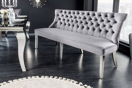SOFA CASTLE DELUXE SZARY AKSAMIT / 43211 / INVICTA INTERIOR