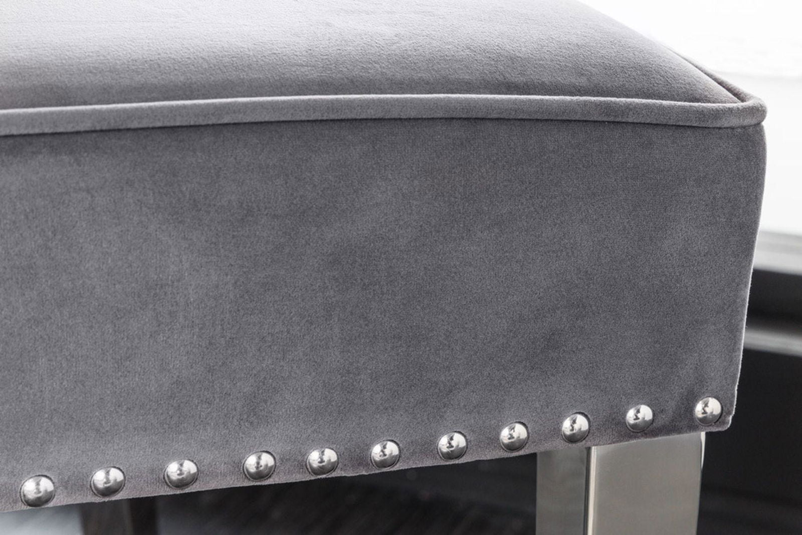 SOFA CASTLE DELUXE SZARY AKSAMIT / 43211 / INVICTA INTERIOR