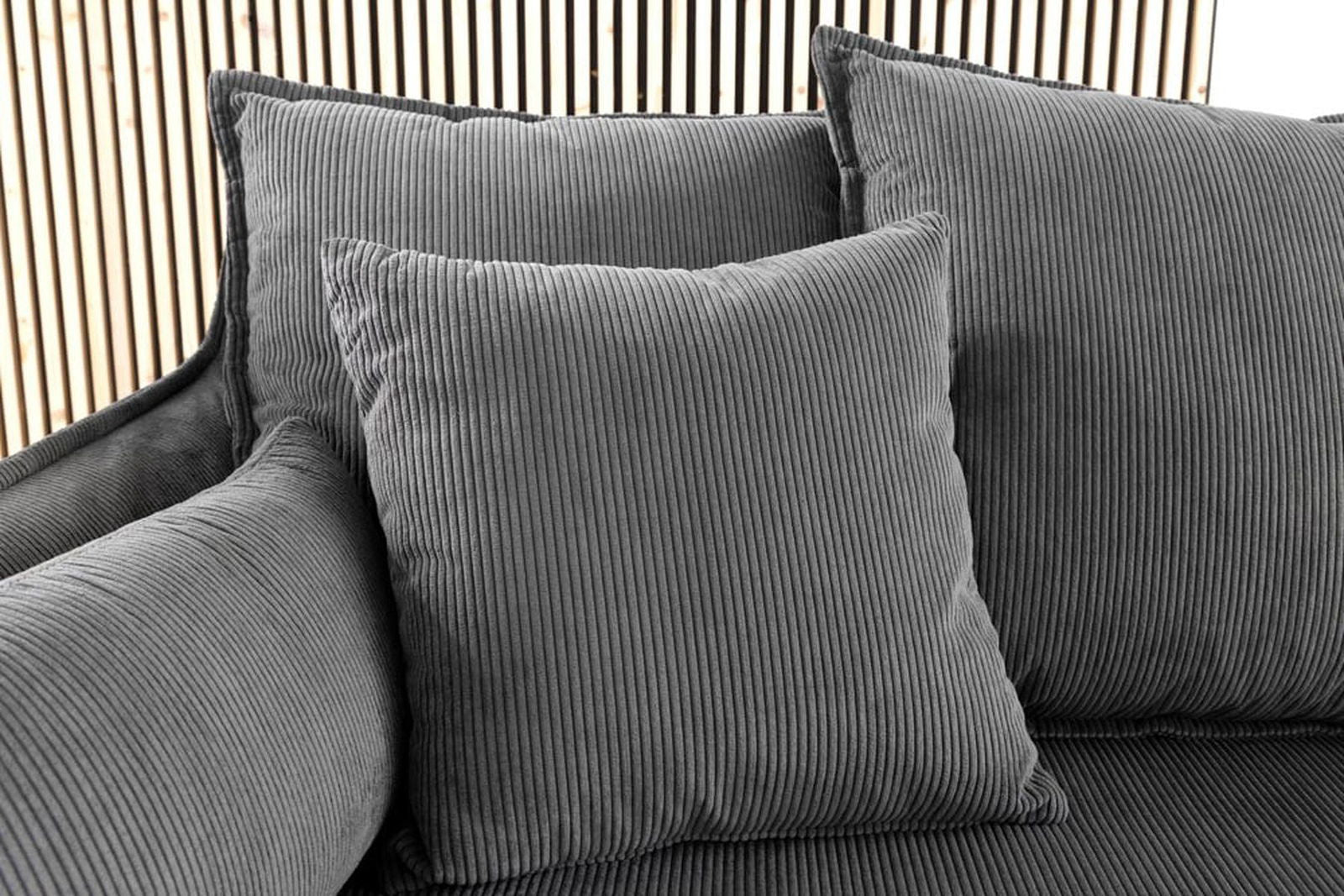 SOFA HEAVEN NAROŻNA SZARA 225 CM / 45445 / INVICTA INTEIOR