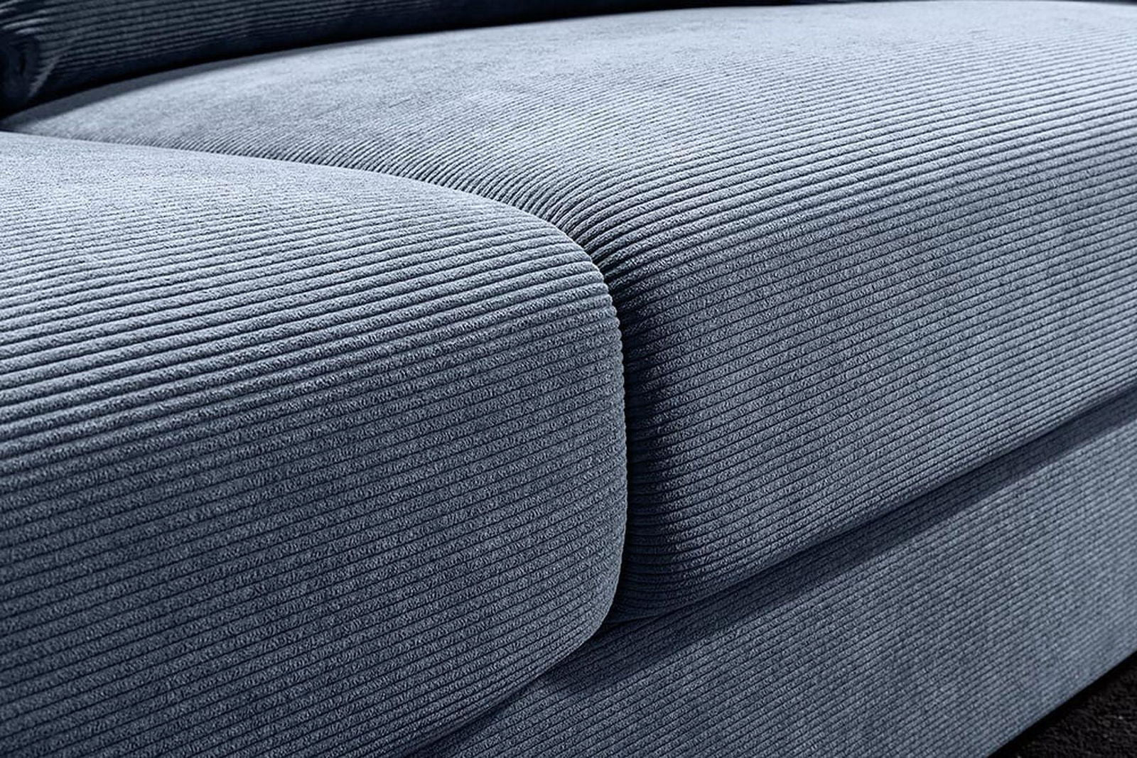 SOFA LOUNGER NIEBIESKA 220 CM / 43757 / INVICTA INTERIOR