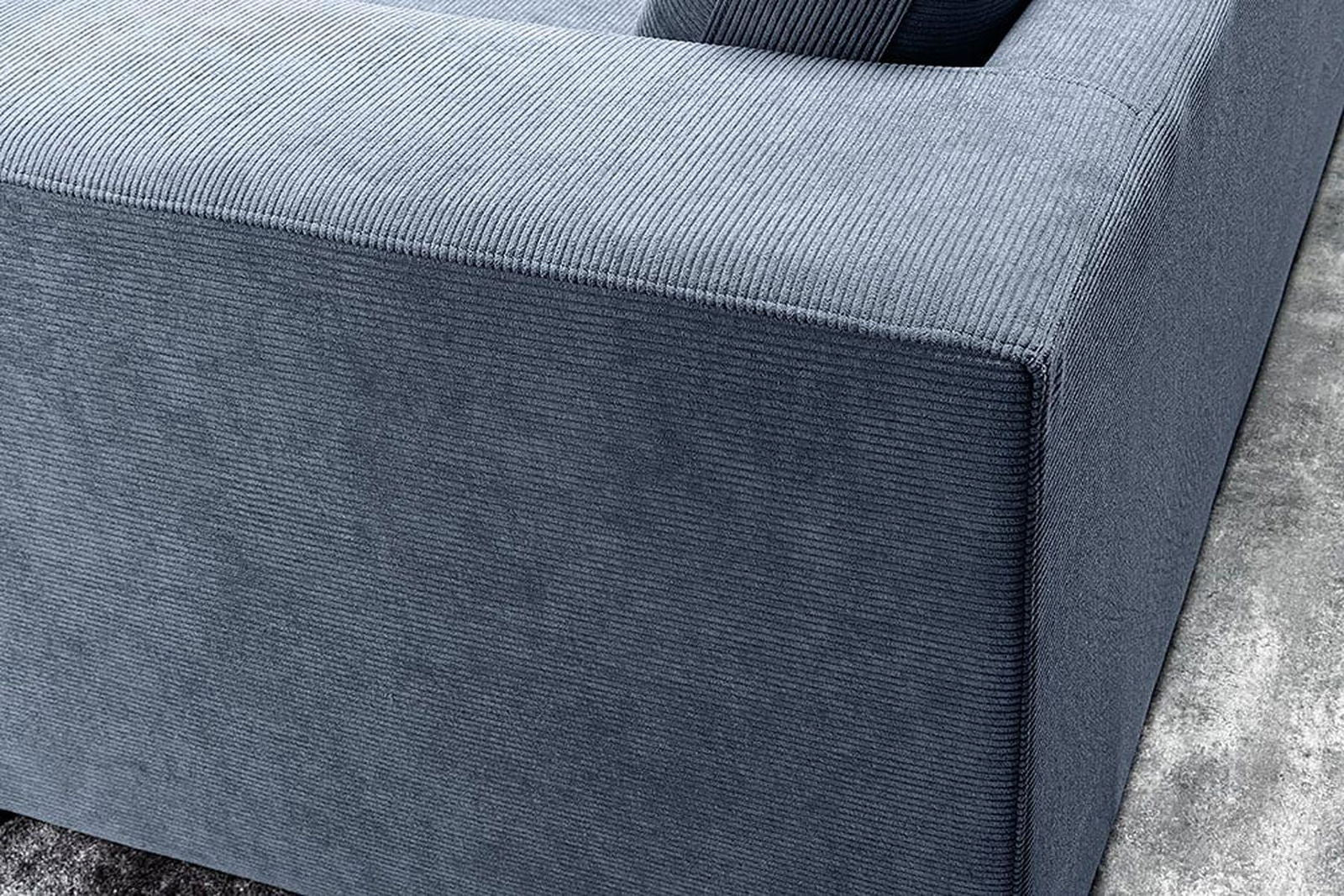 SOFA LOUNGER NIEBIESKA 220 CM / 43757 / INVICTA INTERIOR