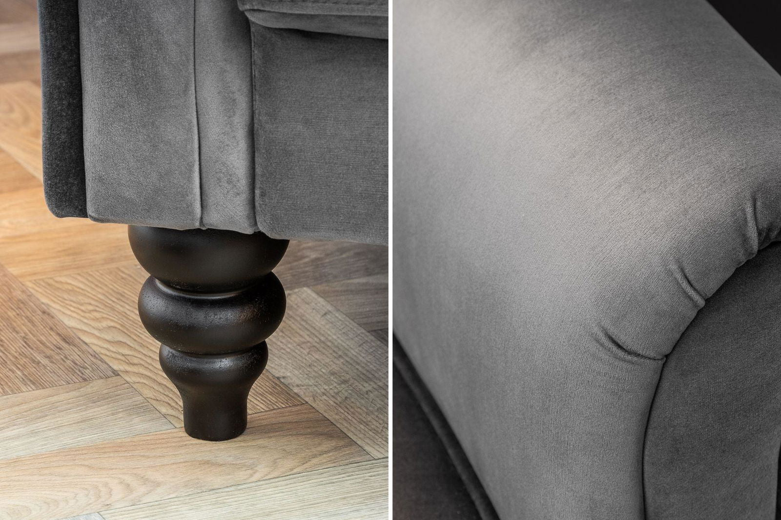 SOFA MAISON SZARA / 220 / 39175 / 40083 IN / INVICTA INTERIOR