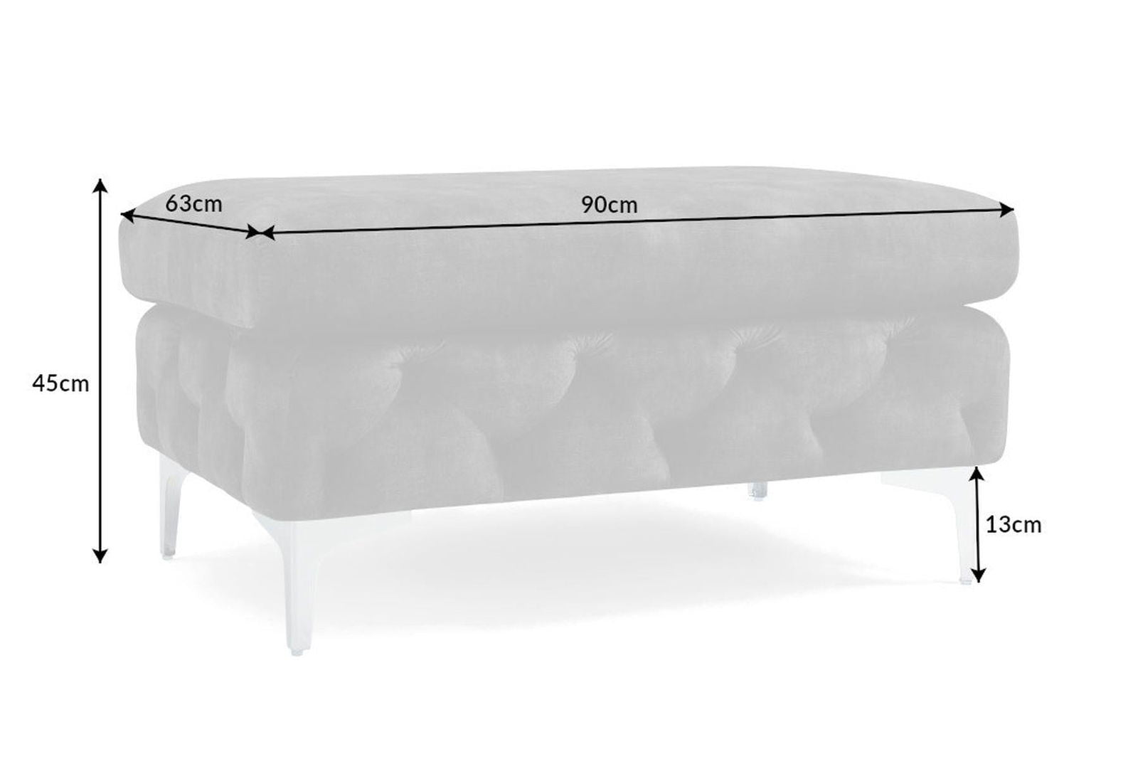SOFA MODERN BAROCK 240 CM CIEMNOSZARY AKSAMIT / 41134 / INVICTA INTERIOR