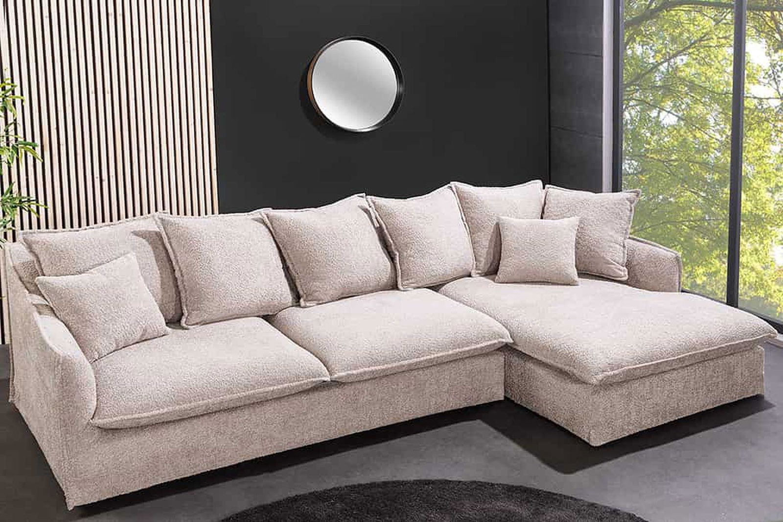 SOFA NAROŻNA HEAVEN BEŻOWA / 44187 / INVICTA INTERIOR