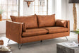 SOFA ROCCO 3 OSOBOWA BRĄZOWA RETRO / 40830 / INVICTA INTERIOR