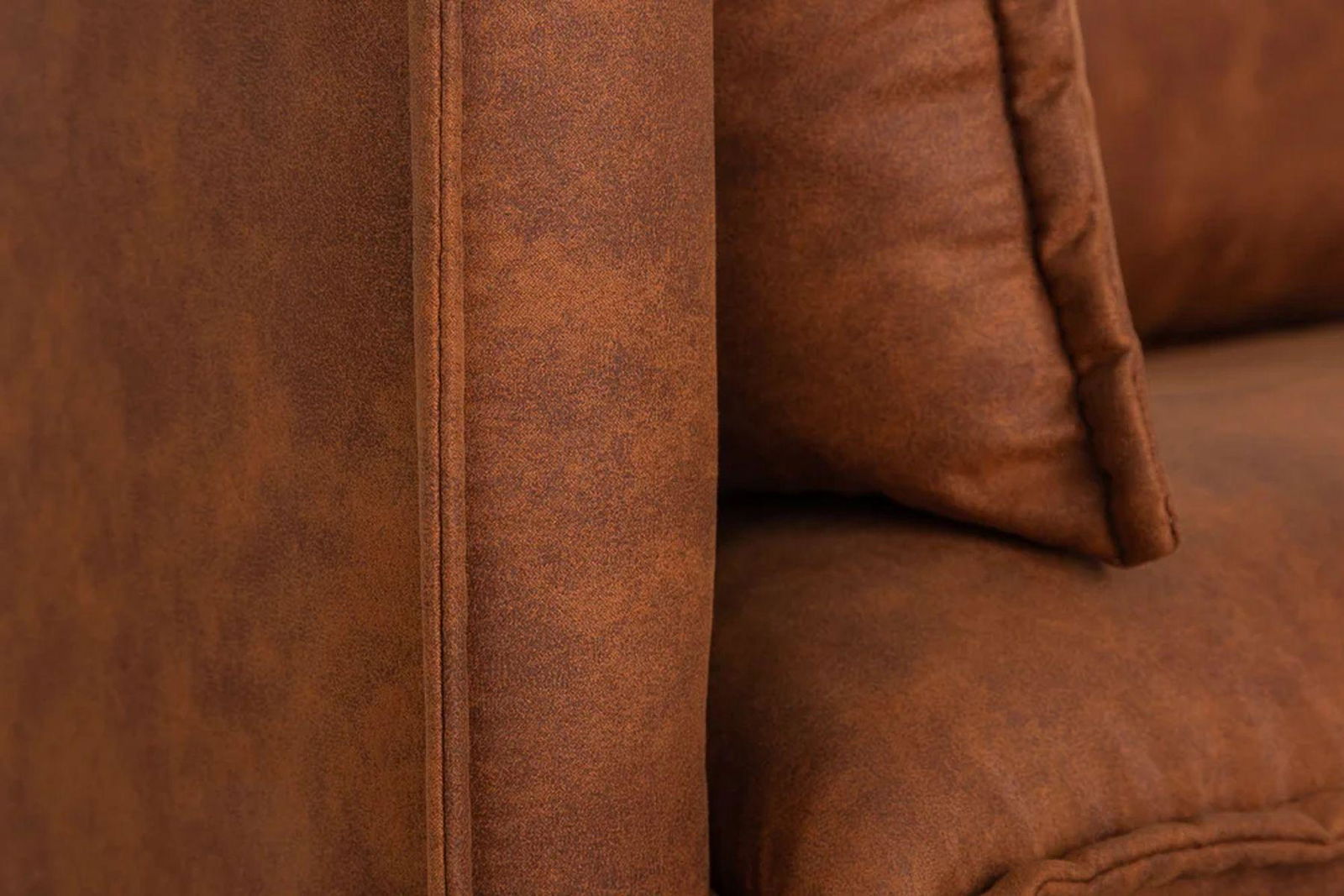 SOFA ROCCO 3 OSOBOWA BRĄZOWA RETRO / 40830 / INVICTA INTERIOR