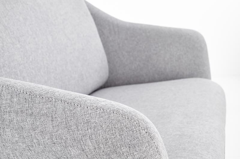 SOFT 2 XL fotel wypoczynkowy podwójny jasny popiel + czarny stelaż / HAL