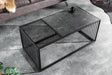 STOLIK ARCHITECTURE OPTYKA CZARNY MARMUR 100 CM / 43001 / INVICTA INTERIOR