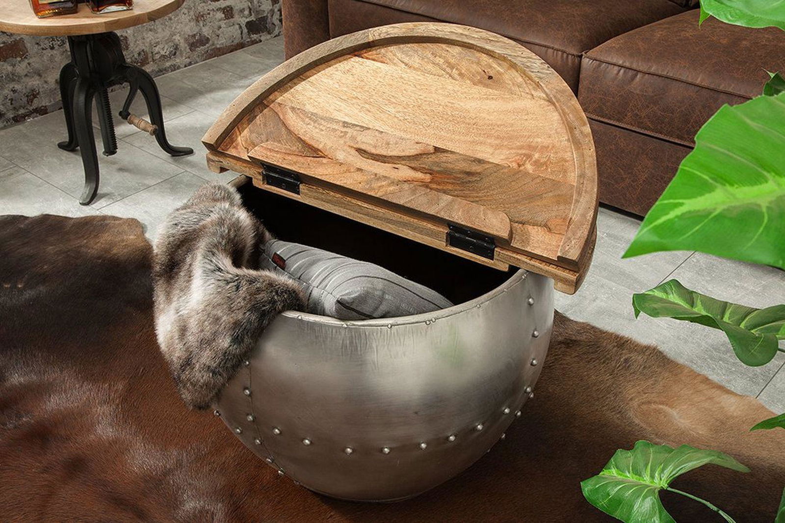 STOLIK DRUMP STORAGE / 38949  / INVICTA INTERIOR