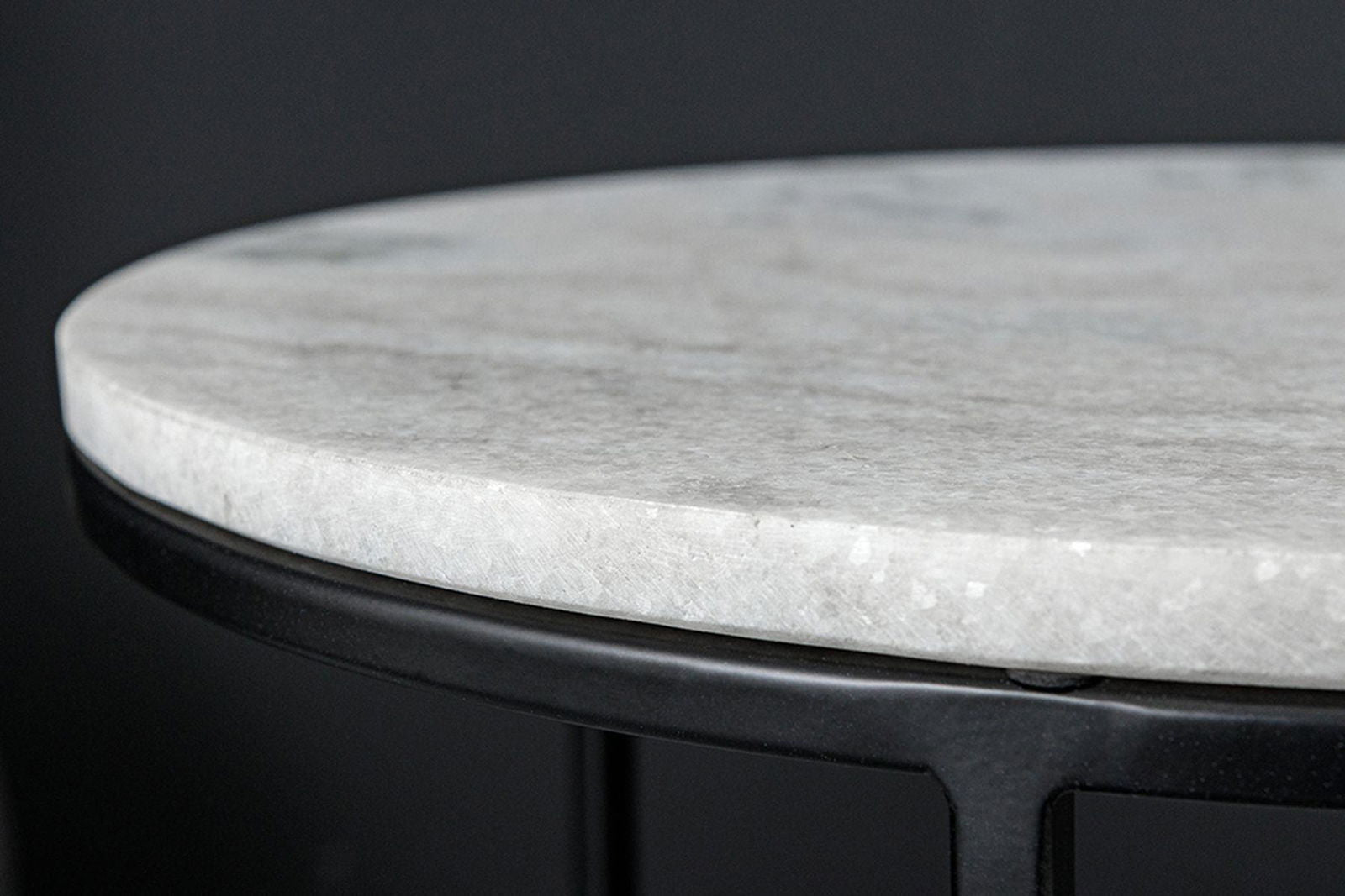 STOLIK ELEMENTS 2 SZT. OPTYKA MARMUR BIAŁY / 41553  / INVICTA INTERIOR