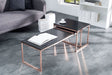 STOLIK ELEMENTS CZARNY KOMPLET 2 SZTUKI / 37736 / INVICTA INTERIOR