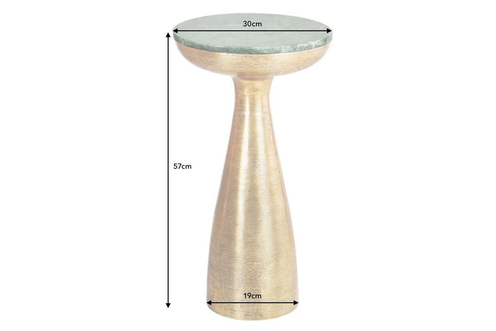 STOLIK ELEMENTS MARMUR 30 CM / 42731 / INVICTA INTERIOR