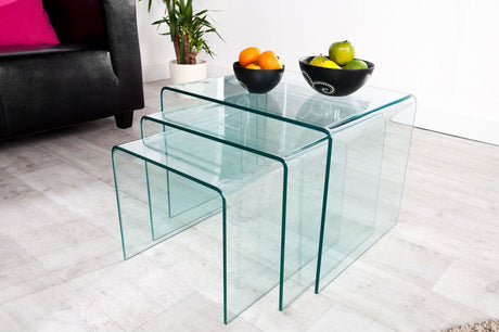 STOLIK FANTOME KOMPLET 3 SZTUKI / 22864 / INVICTA INTERIOR