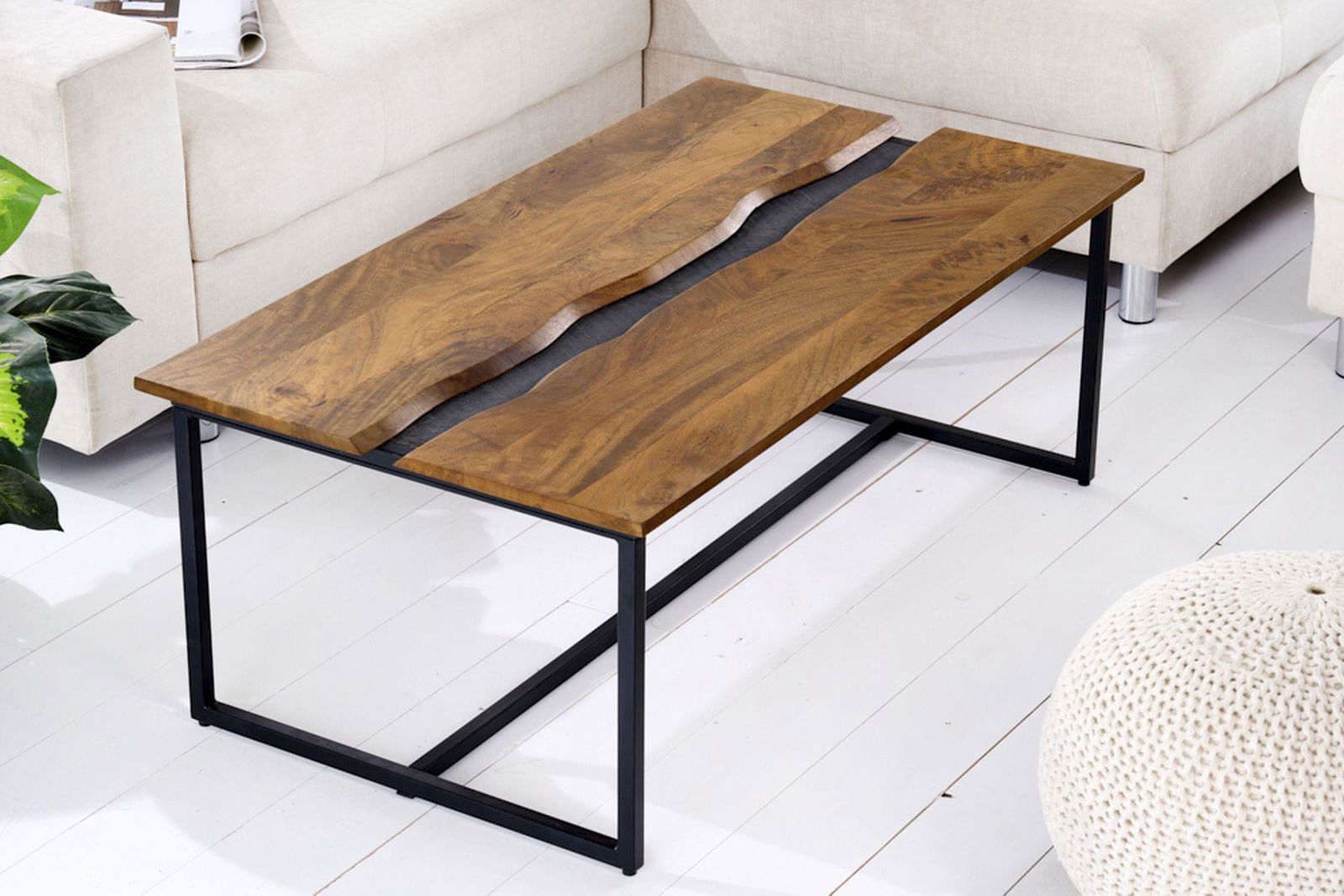 STOLIK KAWOWY AMAZONAS DREWNO MANGO 110 CM / 42183  / INVICTA INTERIOR
