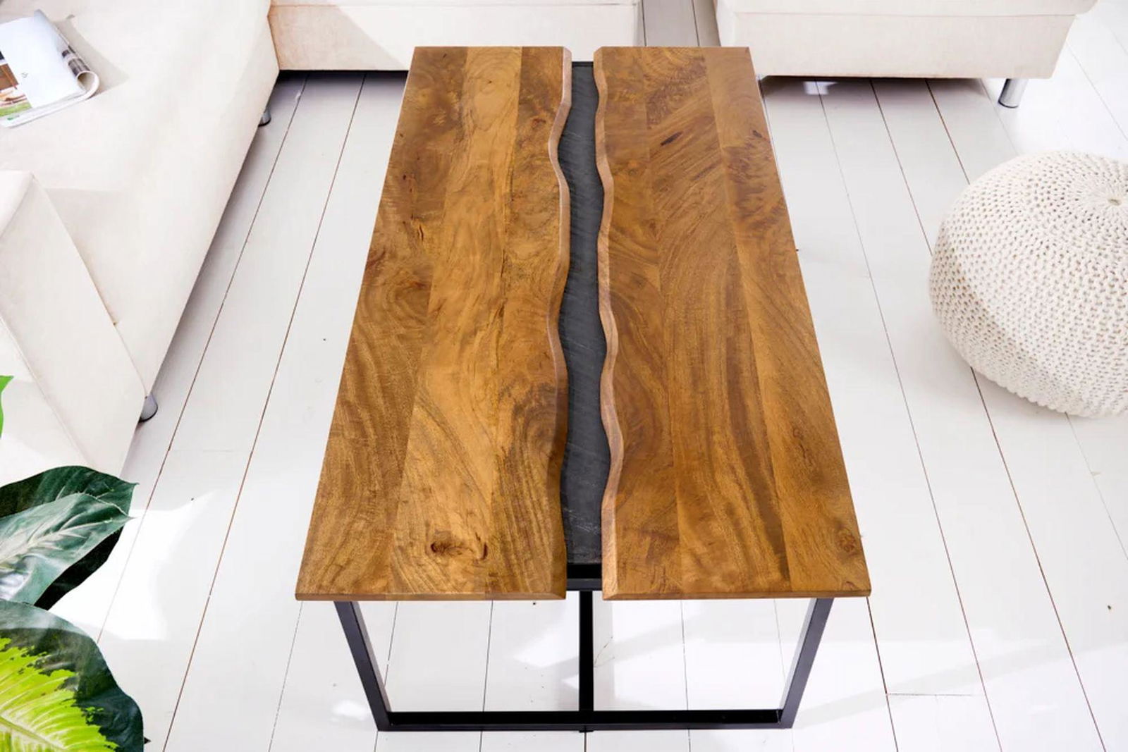 STOLIK KAWOWY AMAZONAS DREWNO MANGO 110 CM / 42183  / INVICTA INTERIOR