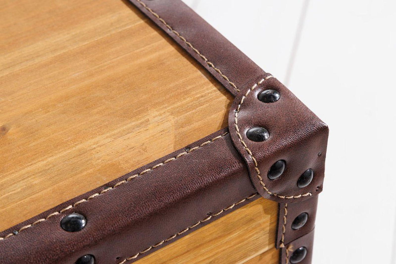 STOLIK KAWOWY DREWNO JODŁA 110 CM / 40886  / INVICTA INTERIOR