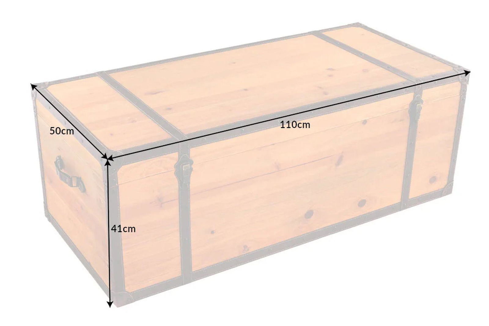 STOLIK KAWOWY DREWNO JODŁA 110 CM / 40886  / INVICTA INTERIOR