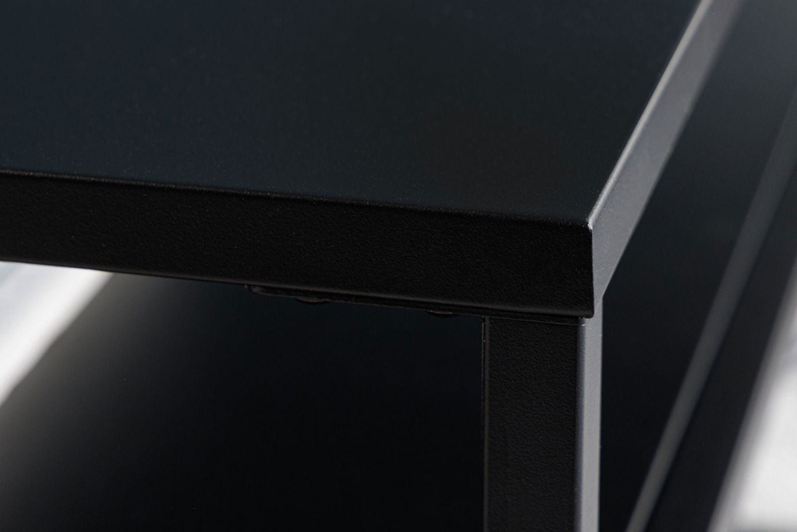 STOLIK KAWOWY DURA STEEL 100 CM CZARNY / 41728  / INVICTA INTERIOR
