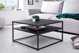 STOLIK KAWOWY DURA STEEL 70 CM CZARNY / 40858  / INVICTA INTERIOR