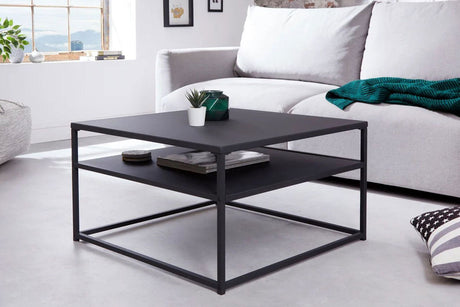 STOLIK KAWOWY DURA STEEL 70 CM CZARNY / 40858  / INVICTA INTERIOR