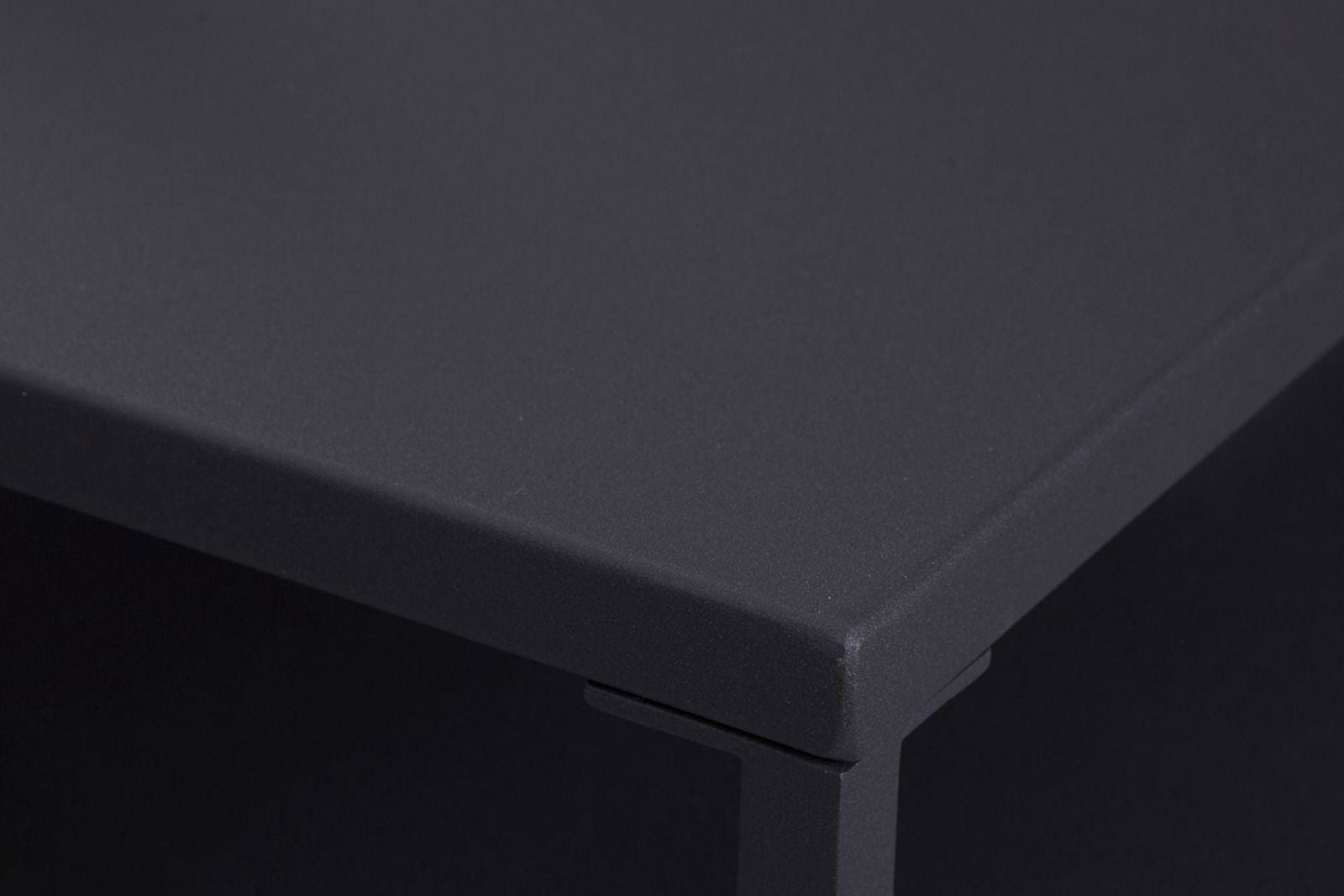 STOLIK KAWOWY DURA STEEL 70 CM CZARNY / 40858  / INVICTA INTERIOR